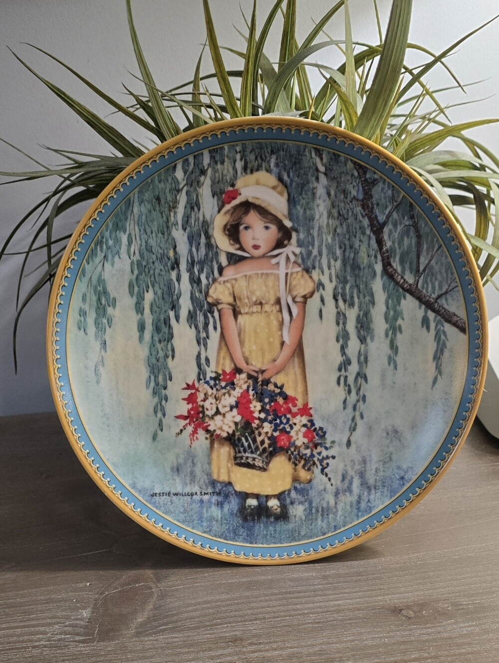 1077 Edwin M Knowles China Co. Numbered Plate 1986 "Easter"